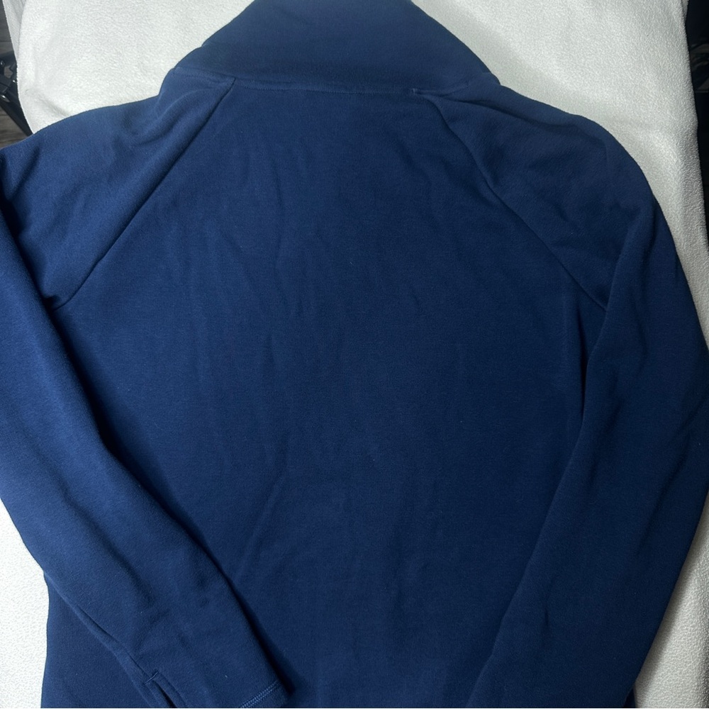 Athleta Cozy Karma Asym Pullover – Navy Blue - Picture 12 of 14